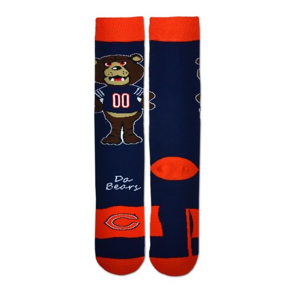 Chicago Bears Flag Promo Crew Socks - Picture 2 of 2